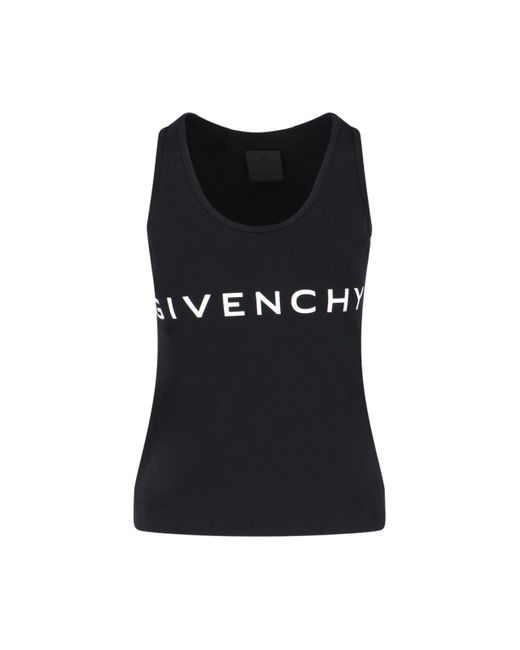 Top Logo di Givenchy in Black