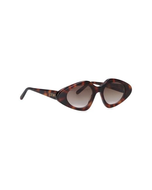 Loewe Brown 'Triangle Slim' Sunglasses