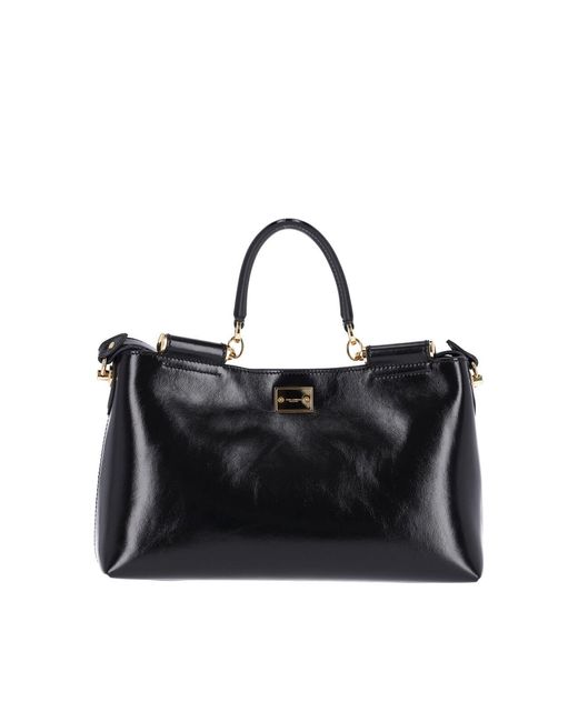 Dolce & Gabbana Black Medium Shoulder Bag "Vittoria"