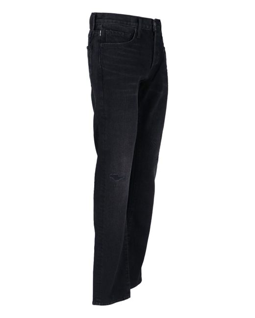 Tom Ford Blue Logo Straight Jeans for men