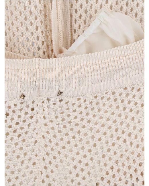 Golden Goose Deluxe Brand White Straight-Leg Trousers With Tailored Fit And