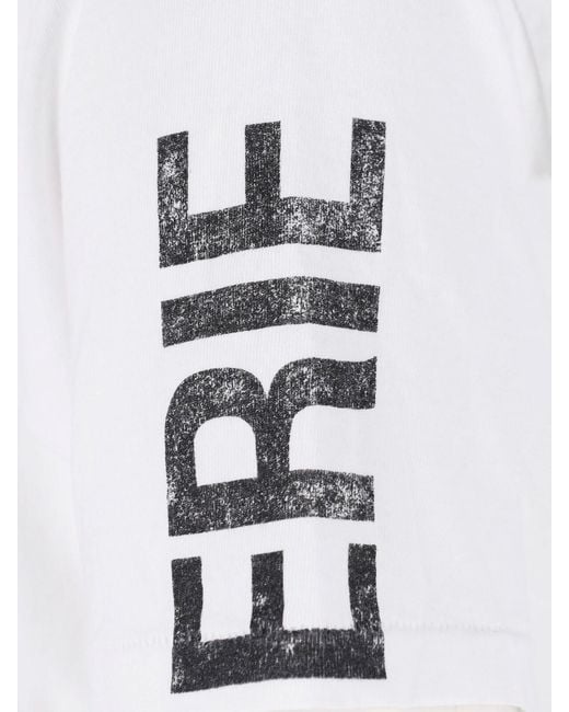 GALLERY DEPT. White Graphic Logo Detail T-Shirt for men