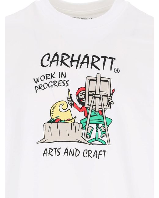 Carhartt White 's/s Art Supply' T-shirt for men