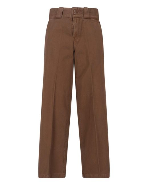Dickies Brown Work Pants "Loose 247" for men