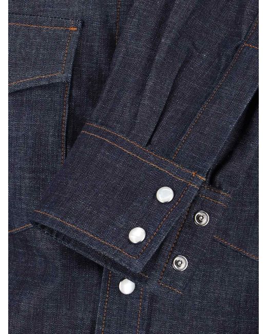 A.P.C. Blue Denim Shirt for men