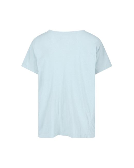 Greg Lauren Blue Crew-neck T-shirt for men