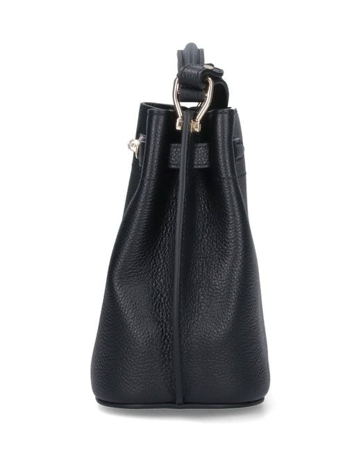 Mulberry Black Mini Bucket Bag "Islington"