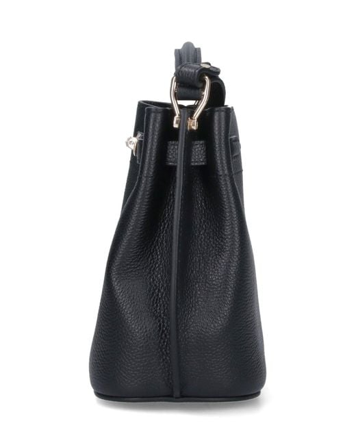 Mulberry Black Mini Bucket Bag "Islington"
