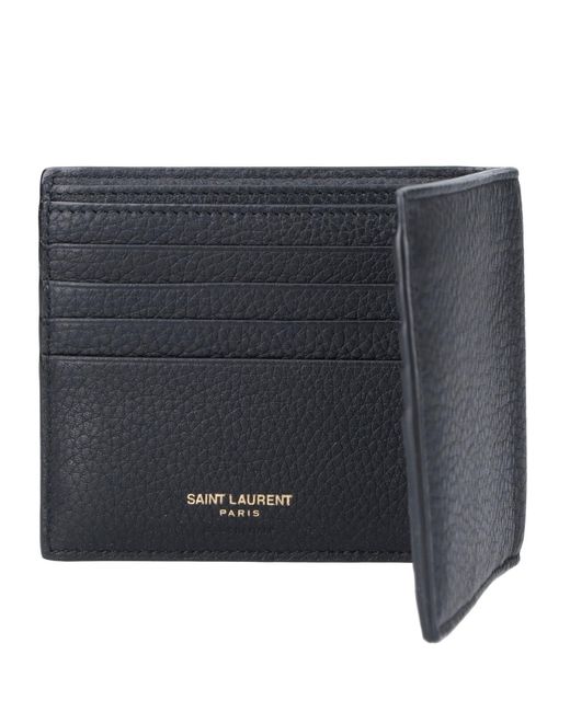 Saint Laurent Blue "Tiny Cassandre East/West" Wallet for men