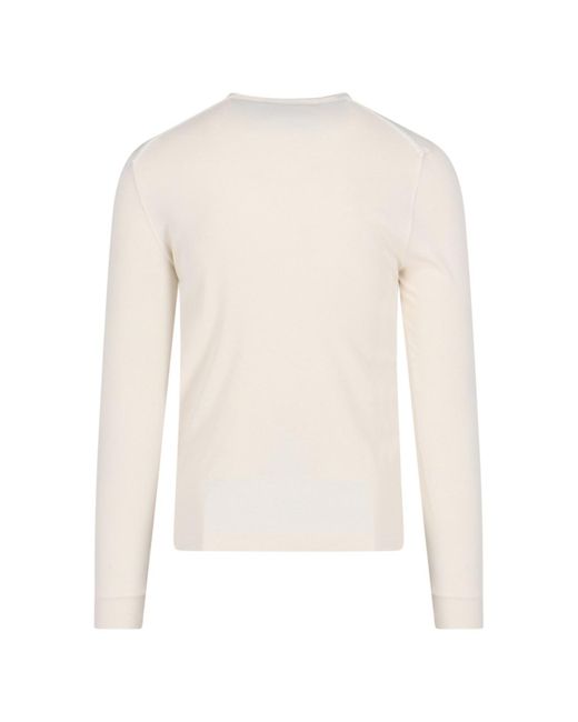 Maglia Basic "Henley" di Tom Ford in White da Uomo