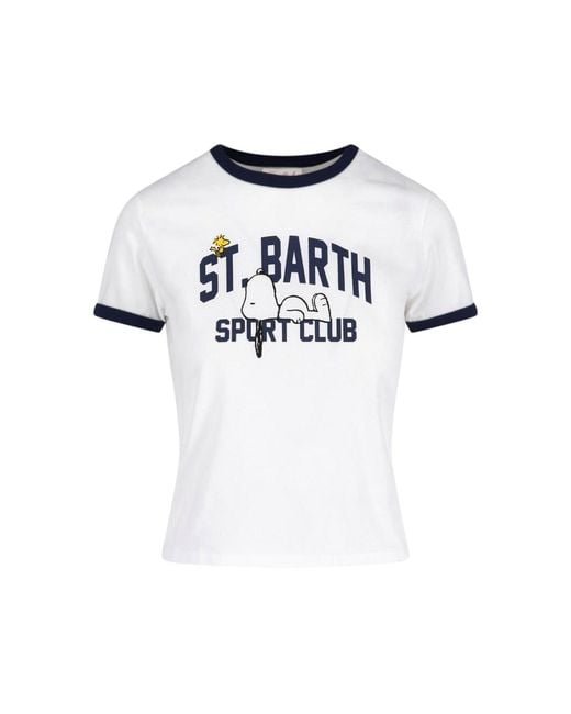 Mc2 Saint Barth White T-Shirt Logo
