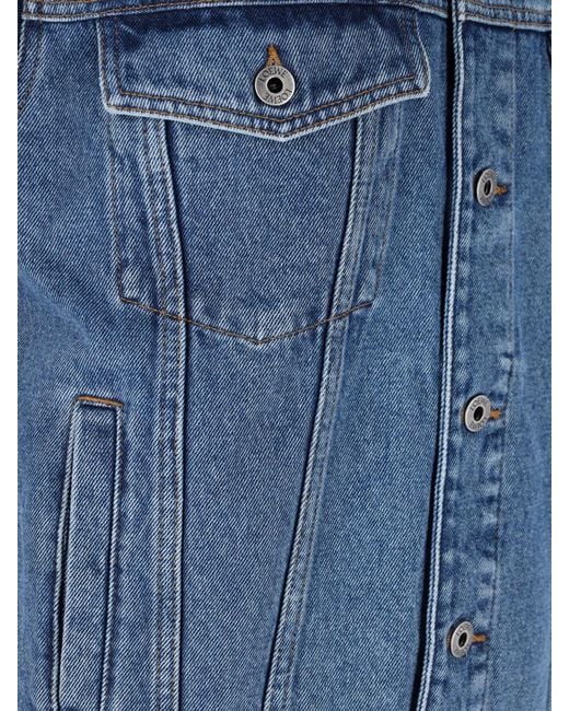 Loewe Blue Denim Jacket “Anagram” for men