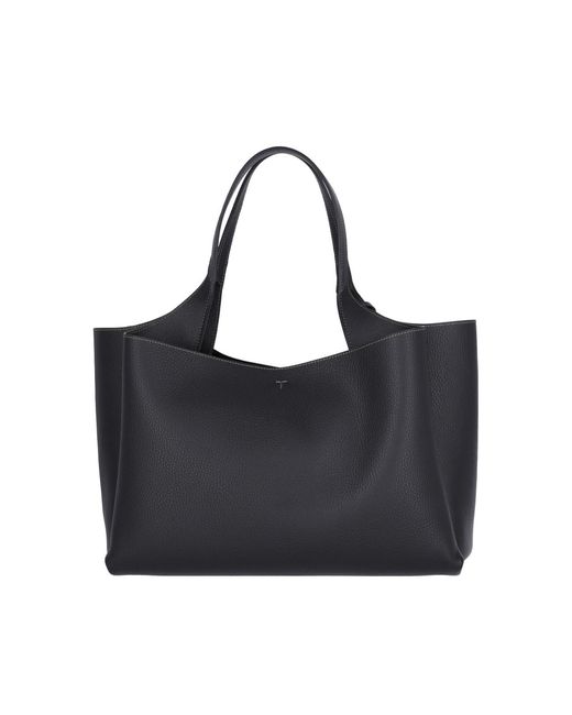 Tod's Black T Timeless Medium Leather Tote Bag