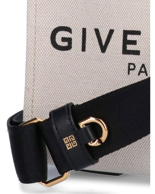 Givenchy White 'g' Mini Tote Bag