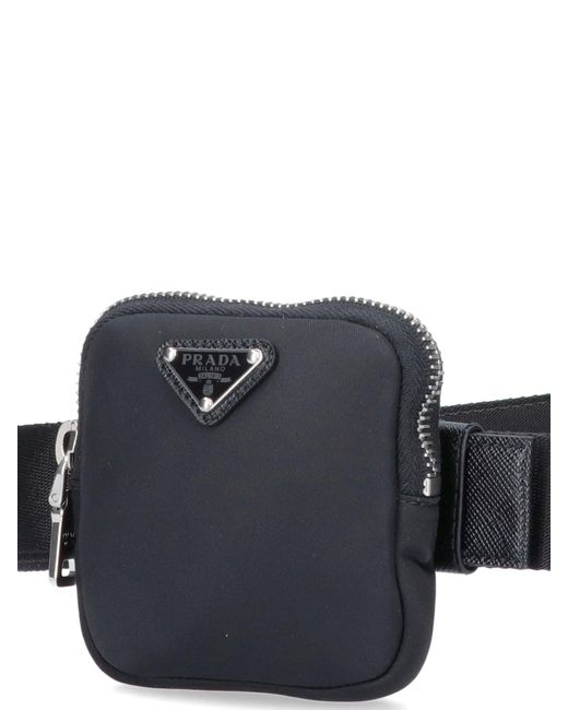 Prada Blue Pouch Belt for men