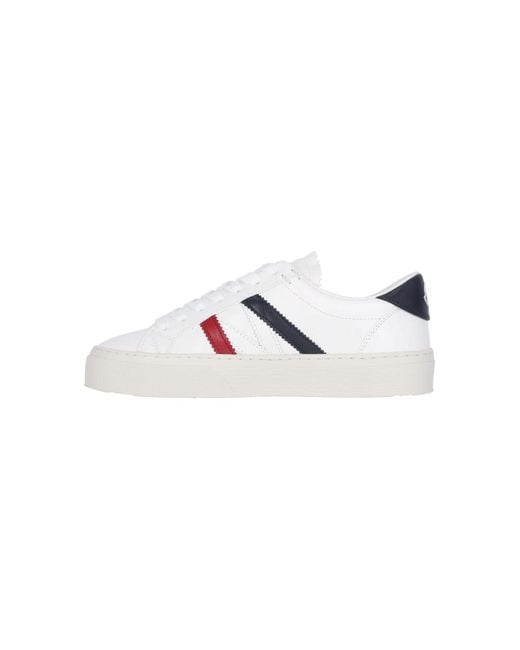 Moncler White Sneakers Leather