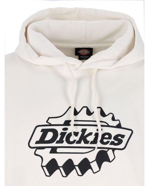 Dickies White Hoodie "Forth Shaw" for men
