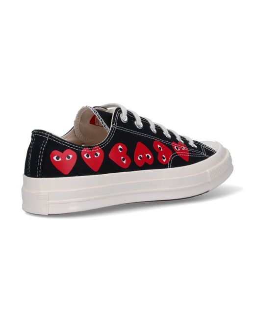COMME DES GARÇONS PLAY Black Low "Converse Multi Heart Chuck 70" Sneakers