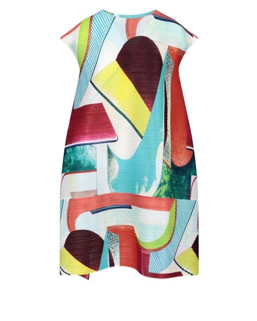 Pleats Please Issey Miyake 'pinwheel' Midi Dress | Lyst