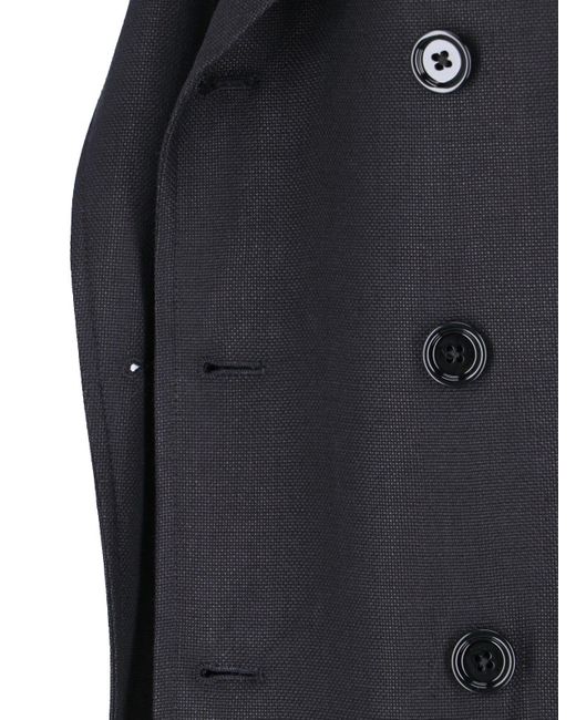 Lardini Black 'Attitude' Double-Breasted Blazer for men