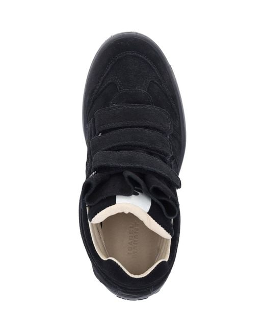 Isabel Marant Black Im3 Suede High-Top Sneakers
