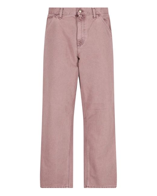 Carhartt WIP Pink 'single Knee' Pants for men