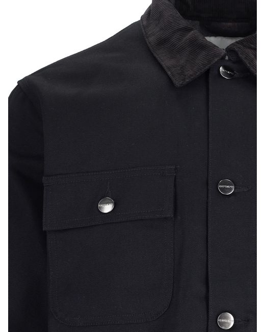 Carhartt Blue Logo Button Jacket for men