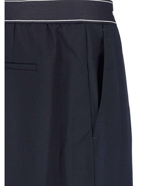 Casablanca Blue Straight Logo Pants for men