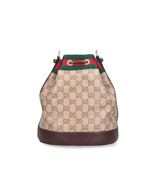 Borsa Secchiello Mini "Venice" di Gucci in Natural