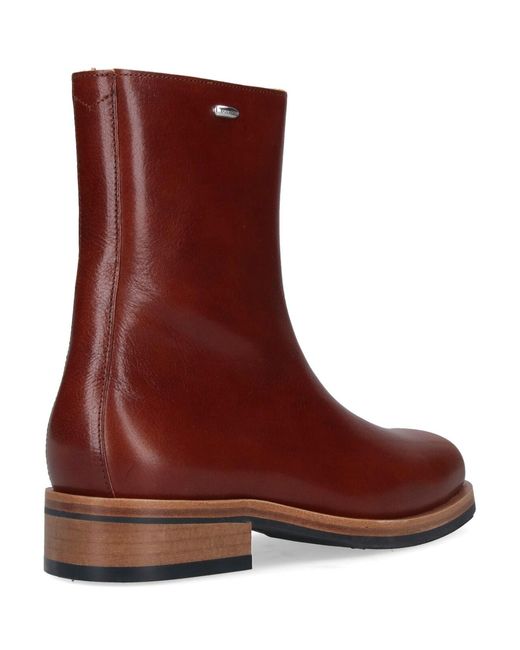 Our Legacy Red 'Camion' Ankle Boots