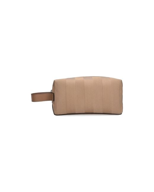 Fendi White Pouch Zip Lui" for men