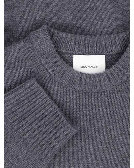 Lisa Yang Blue Cashmere Sweater