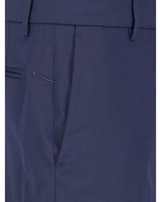 Cruna Blue Tailored Pants "Bergen" for men