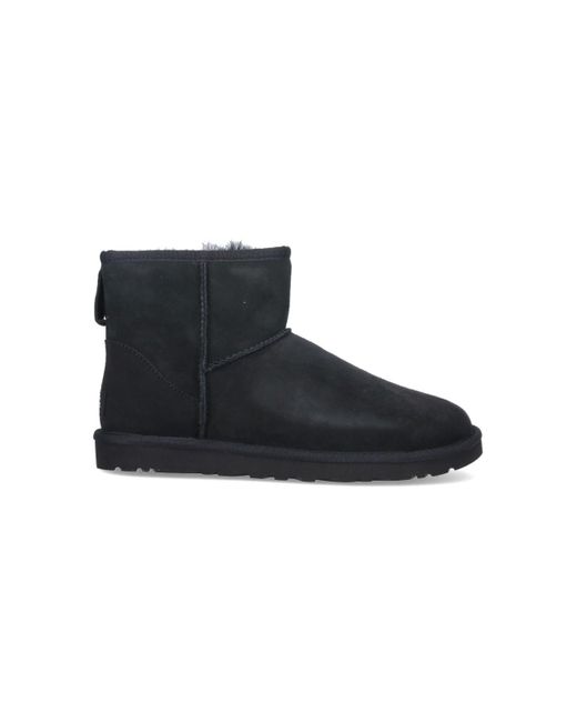 Ugg Black 'Classic Mini' Ankle Boots