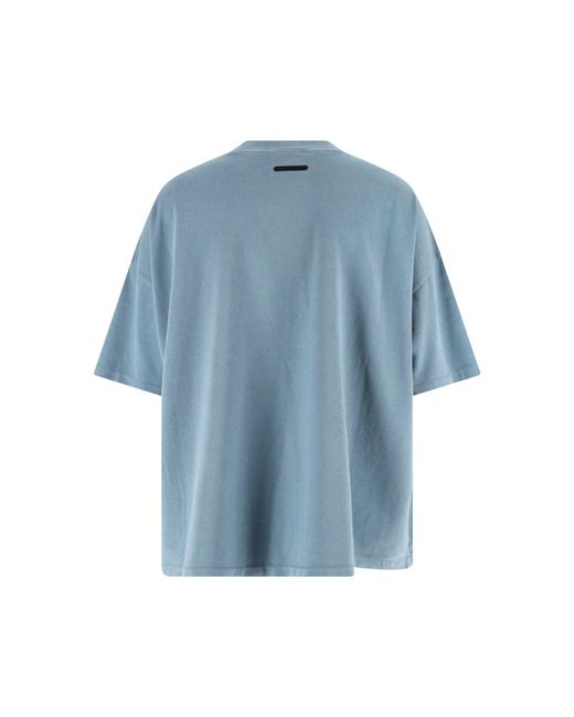 Fear Of God Blue Essential Cotton Crewneck T-Shirt for men