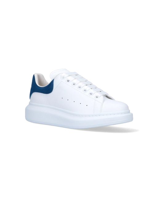 Alexander McQueen Blue Oversized Sole Sneakers