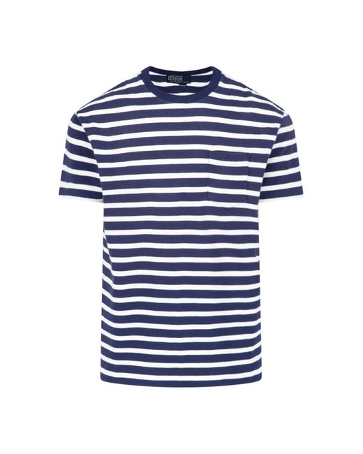 Polo Ralph Lauren Blue Stripe T-shirt for men