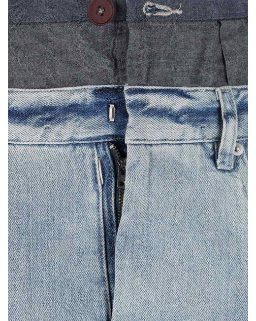 Maison Margiela Blue Anonimity Of The Lining' Maxi Denim Skirt