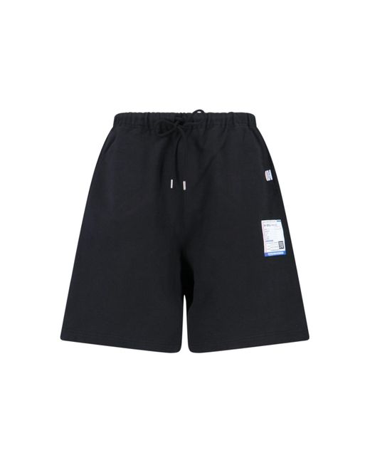 Maison Mihara Yasuhiro Blue Logo Shorts for men