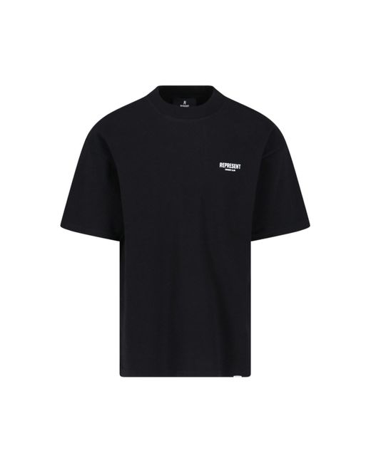 T-Shirt Logo di Represent in Black da Uomo