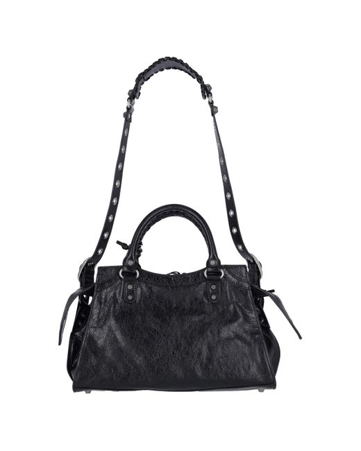 Balenciaga Black "neo City Cagole" Shoulder Bag