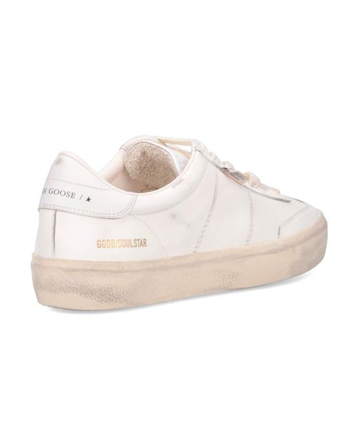 Golden Goose Deluxe Brand White "Soul Star" Sneakers for men