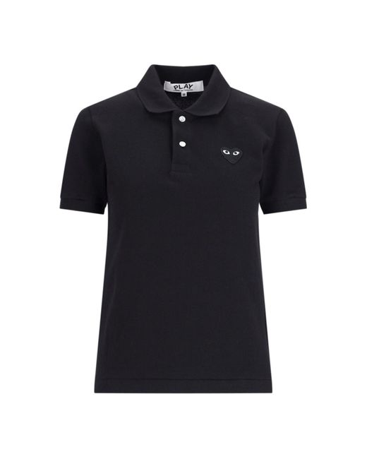 COMME DES GARÇONS PLAY Black Logo Polo Shirt