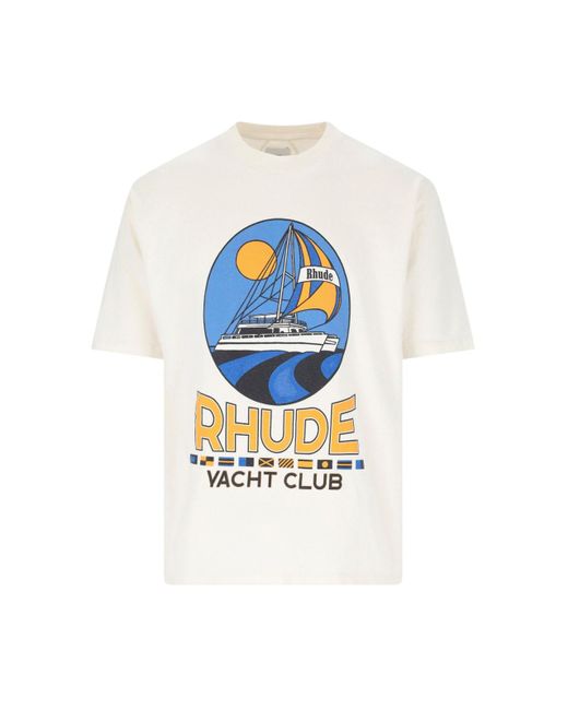Rhude White T-Shirts And Polos for men