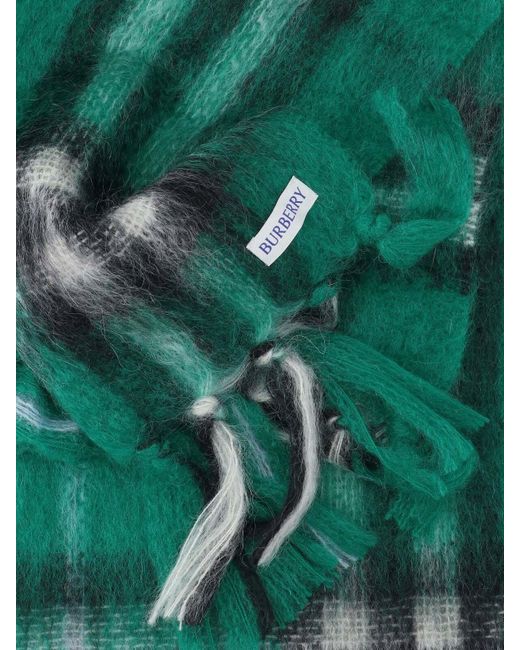 Burberry Green Winter Scarves