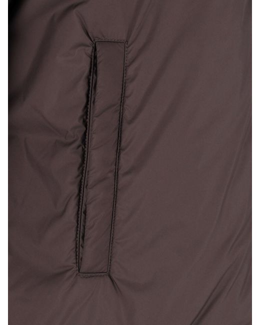 Herno Brown Zip Jacket for men