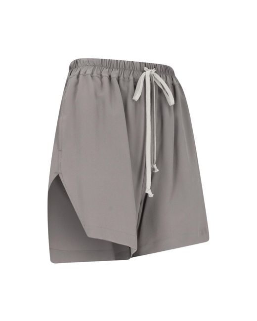 Rick Owens Gray Track Shorts