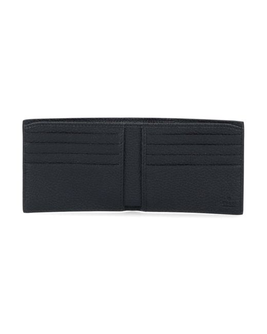 Portafoglio Bi-Fold Logo di Gucci in Black da Uomo