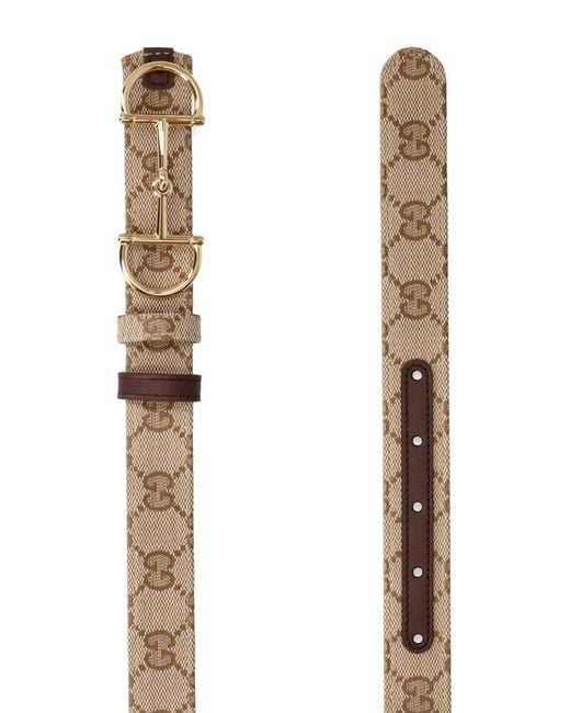 Gucci White Reversible Belt "Morsetto"