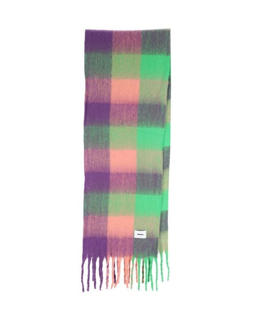 Bonsai White 'Check' Scarf for men
